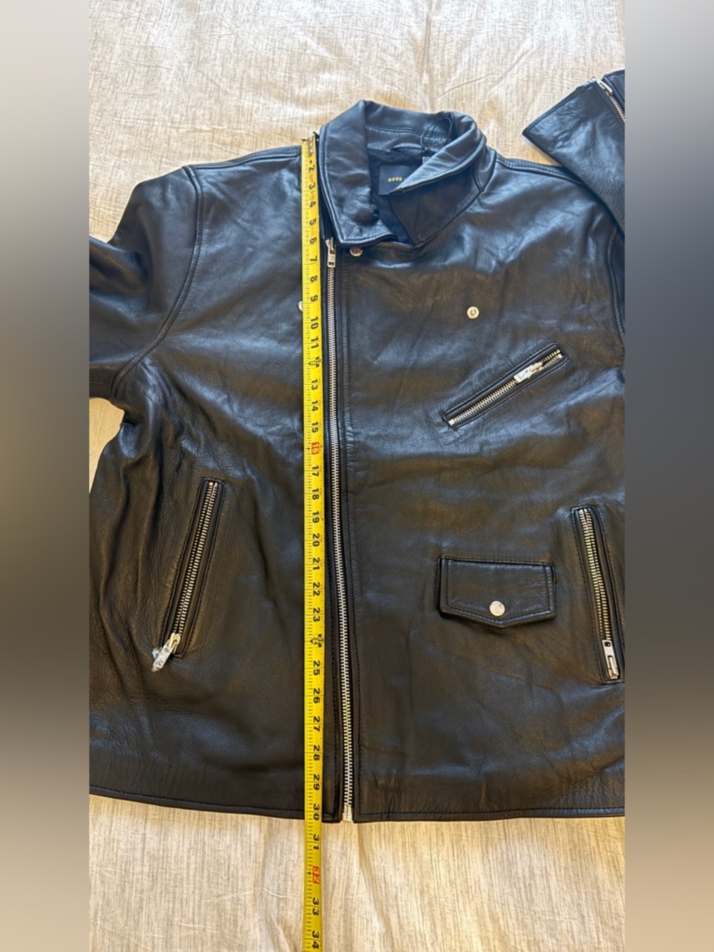 Aris Black Leather Shirt Jacket - Picture 12 of 13